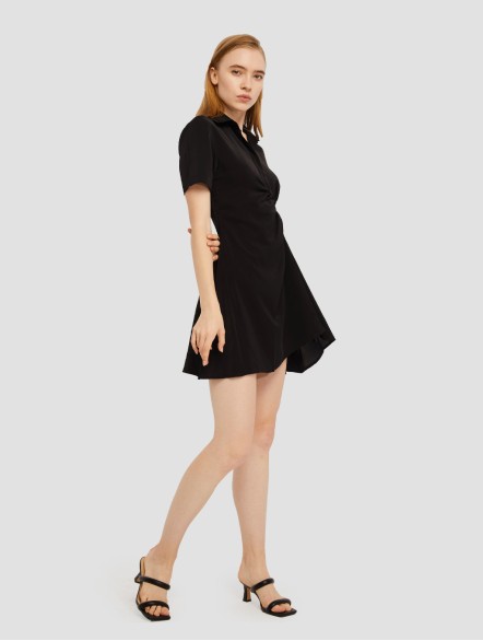 Asymmetrical Mini Shirt Dress Asymmetrical Mini Shirt Dress