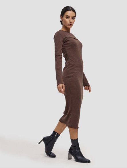 Exposed Chest Sweater Dress Exposed Chest Sweater Dress