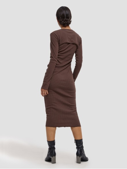 Exposed Chest Sweater Dress Exposed Chest Sweater Dress