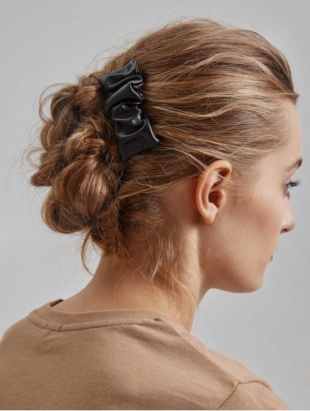 Faux Leather Hair Clip Faux Leather Hair Clip