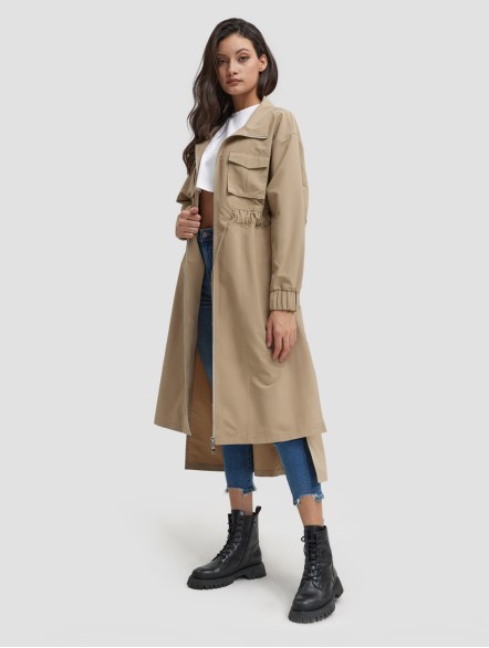 Long Side-slit Thin Trench Coat Long Side-slit Thin Trench Coat