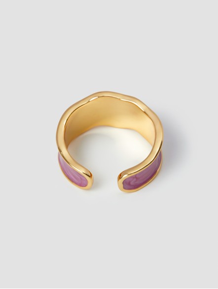 Enamel Charm Open Ring Enamel Charm Open Ring