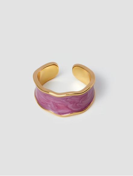 Enamel Charm Open Ring Enamel Charm Open Ring