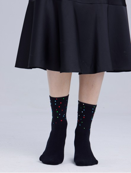 Glitter Embellished Crystal Socks Glitter Embellished Crystal Socks