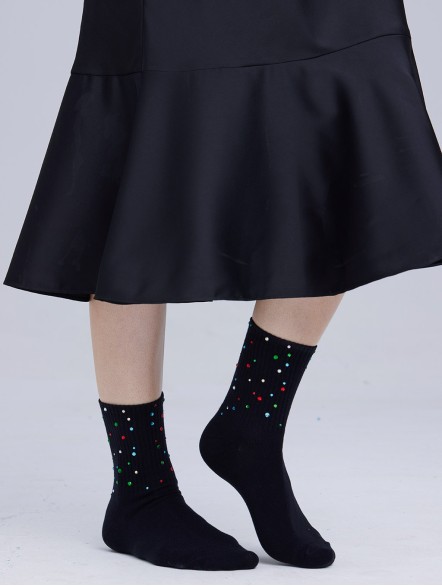 Glitter Embellished Crystal Socks Glitter Embellished Crystal Socks