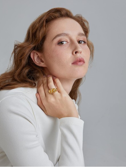 Irregular Fold Ring Irregular Fold Ring