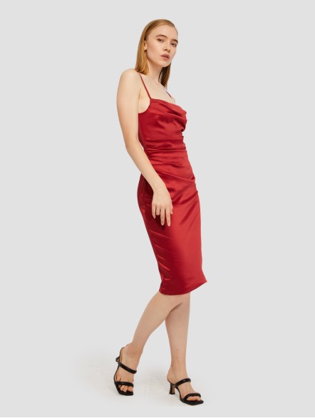 Red Satin Dress Red Satin Dress