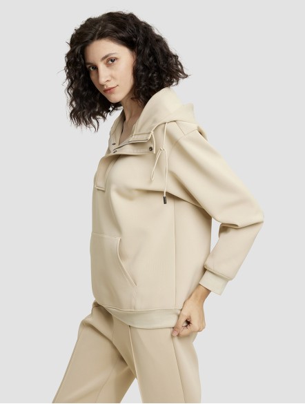 Zip-up Neck Hoodie Zip-up Neck Hoodie