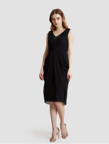V-Neck Sleeveless Formal Dress V-Neck Sleeveless Formal Dress