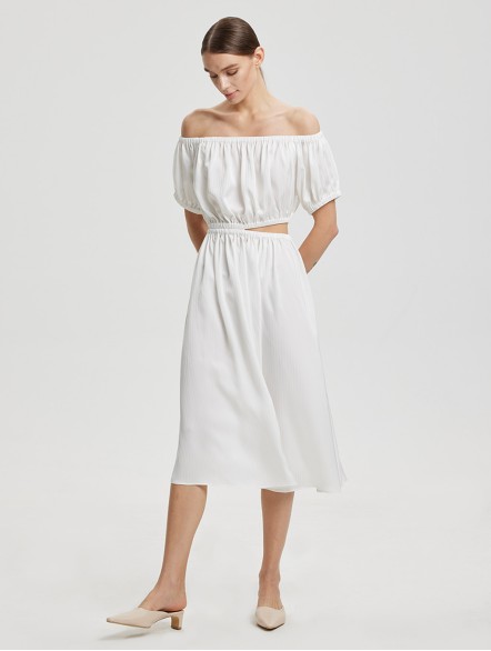 Asymmetric Cut-Out Waist Dress Asymmetric Cut-Out Waist Dress