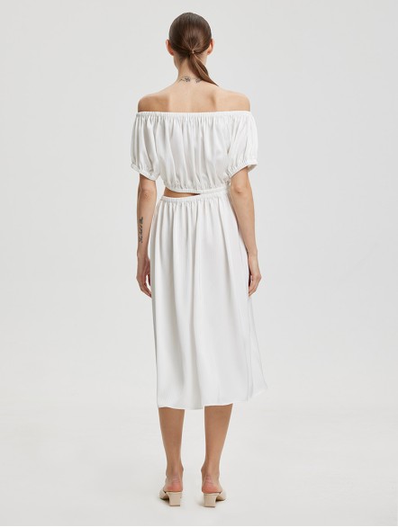 Asymmetric Cut-Out Waist Dress Asymmetric Cut-Out Waist Dress