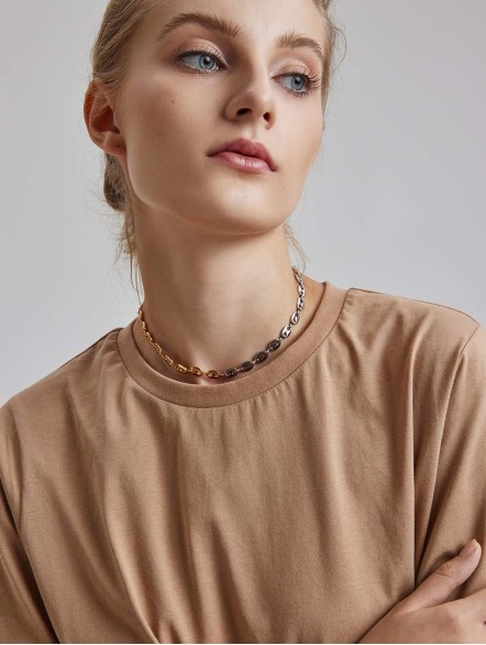 Stitching Lock Necklace Stitching Lock Necklace