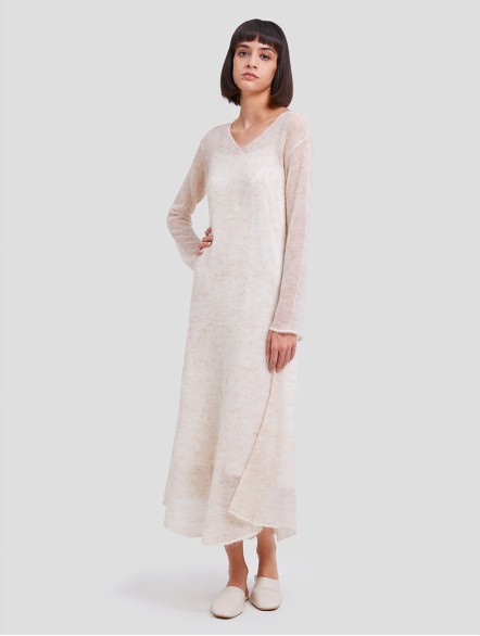 V-slope Layer Mesh Dress V-slope Layer Mesh Dress