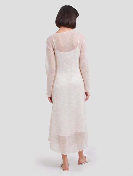 V-slope Layer Mesh Dress V-slope Layer Mesh Dress