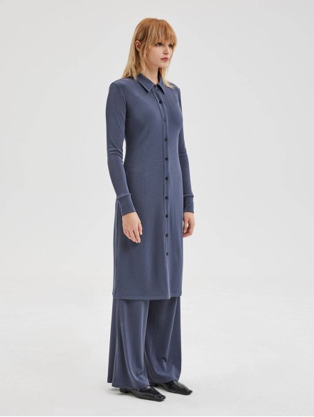 Fitted Ribbed-Knit Dress Fitted Ribbed-Knit Dress
