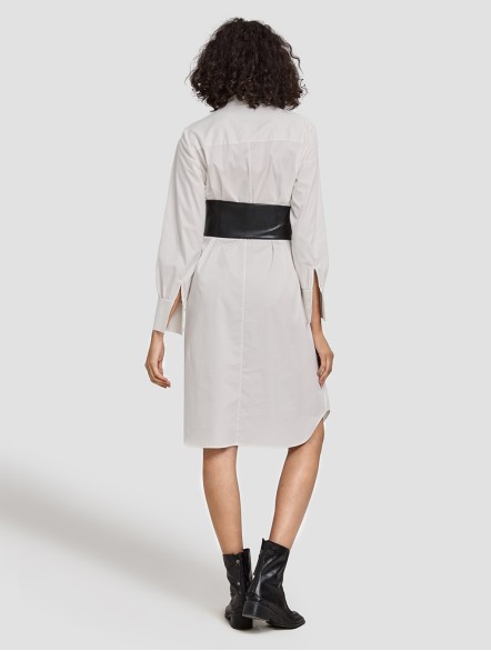 Corset Belted Shirt Dress Corset Belted Shirt Dress