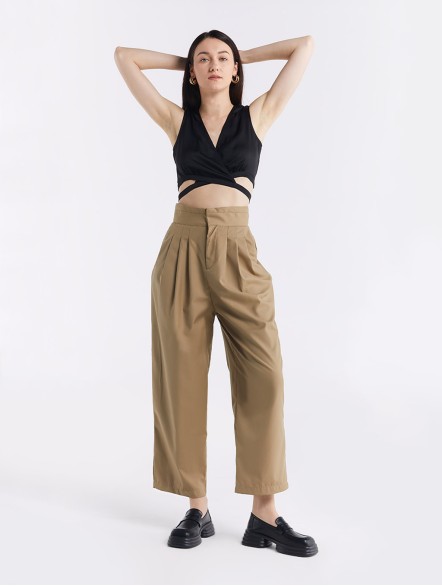 High Waisted Pleated Pants High Waisted Pleated Pants