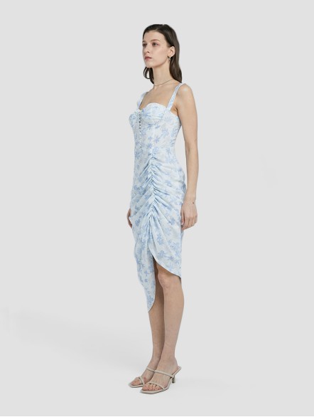 Airy Printed Corset Slip Dress Airy Printed Corset Slip Dress