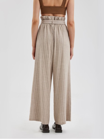Stripe Belted Trousers Stripe Belted Trousers