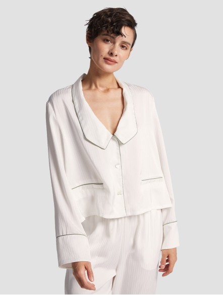 Pure Stripe-printed Pajama Set Pure Stripe-printed Pajama Set