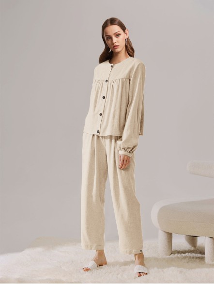 Relaxed Linen-Blend Set Relaxed Linen-Blend Set