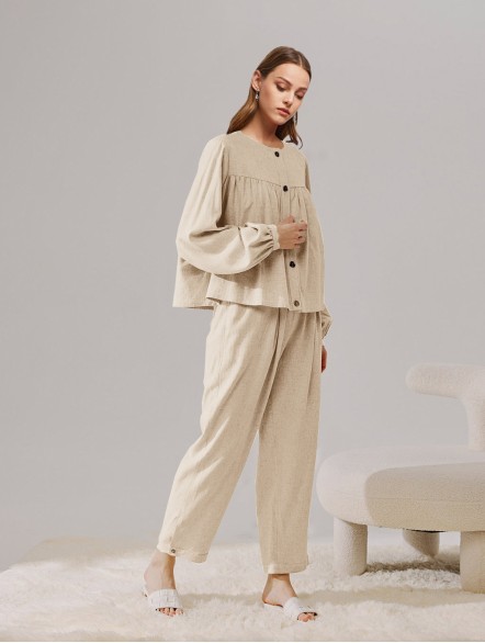 Relaxed Linen-Blend Set Relaxed Linen-Blend Set