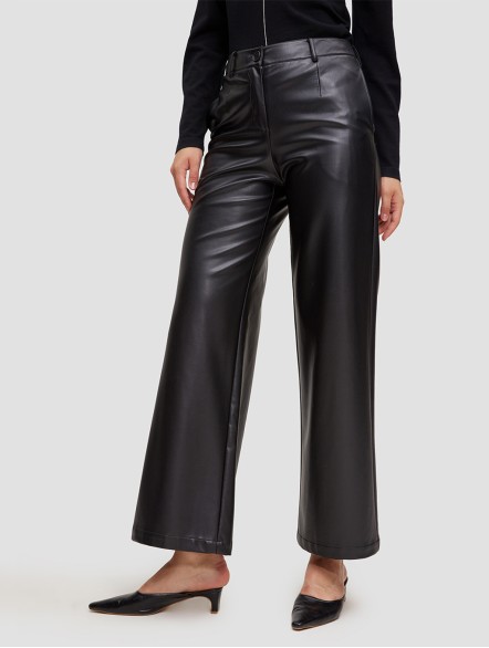 Faux Leather Straight Pants Faux Leather Straight Pants