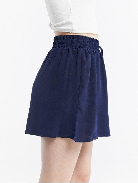 Ruffled Elastic Waist Culotte Ruffled Elastic Waist Culotte