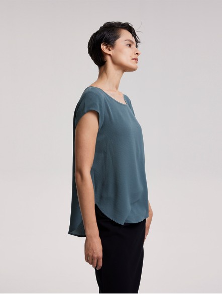 Half-zipped Cap Sleeve Top Half-zipped Cap Sleeve Top