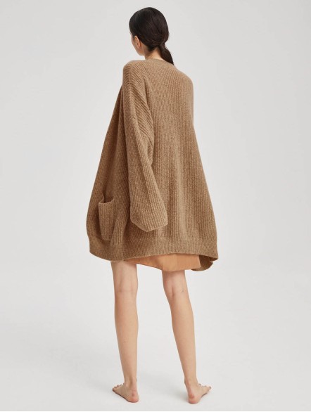 Oversized Camel Hair Blend Cardigan Oversized Camel Hair Blend Cardigan