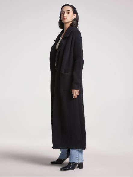 Maxi-length Knitted Yak Wool Cardigan Maxi-length Knitted Yak Wool Cardigan