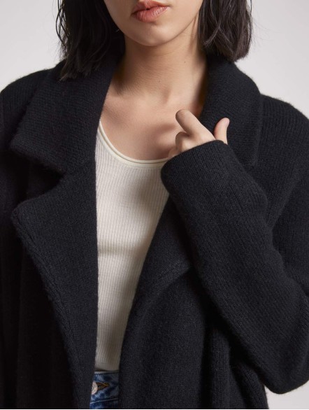 Maxi-length Knitted Yak Wool Cardigan Maxi-length Knitted Yak Wool Cardigan