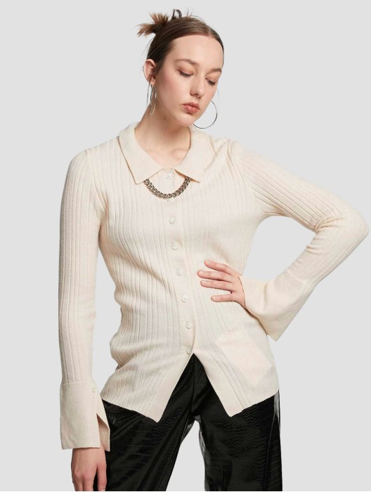 Sweater With Regular Collar