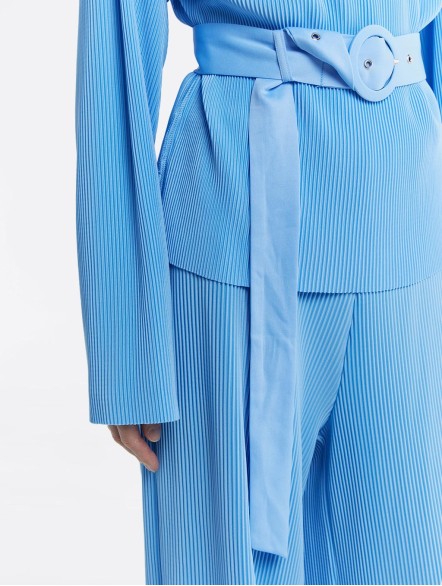 Pleated Longsleeve Top & Pants Set Pleated Longsleeve Top & Pants Set