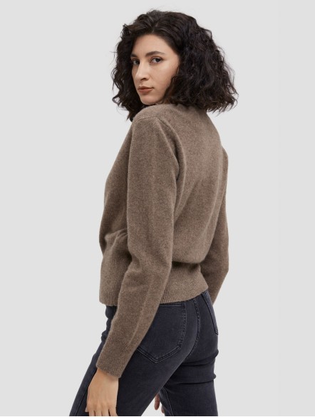 Yak Wool Knitted Button Pullover Sweater Yak Wool Knitted Button Pullover Sweater