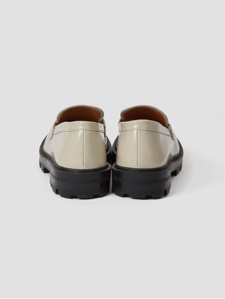 Shiny Round Toe Leather Loafers Shiny Round Toe Leather Loafers