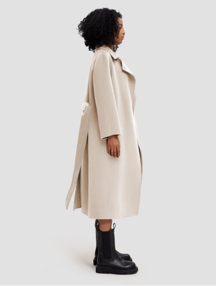 Earth Tone Belted Wool Coat Earth Tone Belted Wool Coat