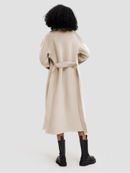 Earth Tone Belted Wool Coat Earth Tone Belted Wool Coat