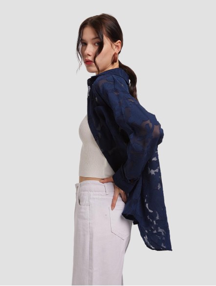 Light Jacquard Long-Sleeve Shirt Light Jacquard Long-Sleeve Shirt
