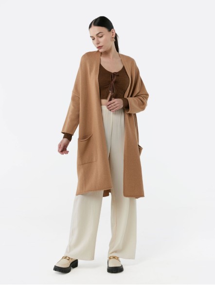 Slouchy Long Wool Cardigan Slouchy Long Wool Cardigan