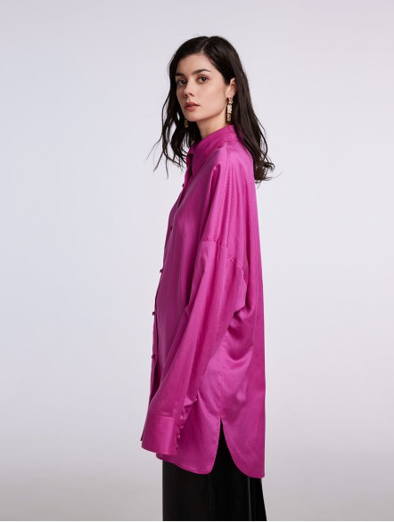 Draped Long-sleeves Shirt Draped Long-sleeves Shirt