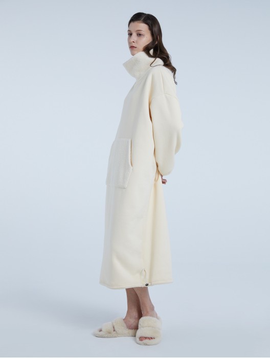 Brushed Roll Neck Dress