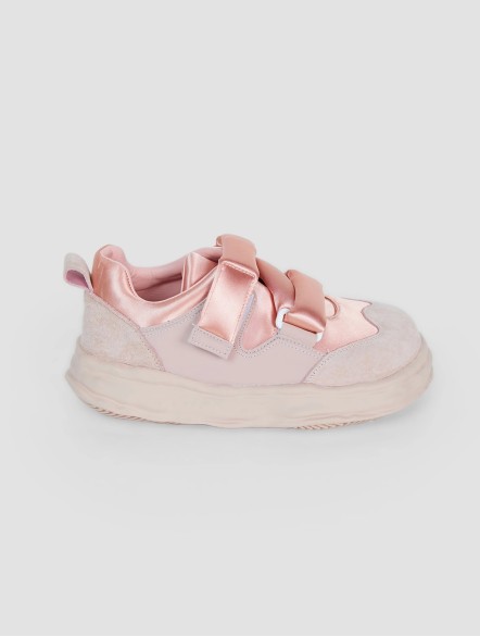 Silky Patchwork Chunky Sneakers Silky Patchwork Chunky Sneakers