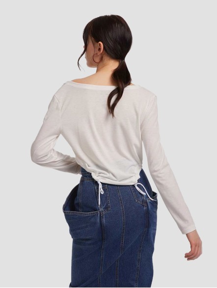 Buttoned V-line Long Sleeve Shirt Buttoned V-line Long Sleeve Shirt