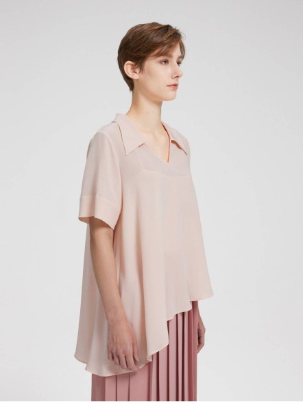 Short Sleeve Silk Top Short Sleeve Silk Top