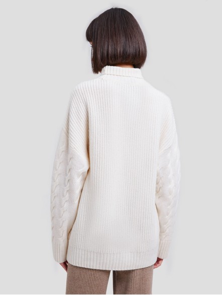 Roll-neck Fine Ribbed Cashmere Jumper Roll-neck Fine Ribbed Cashmere Jumper