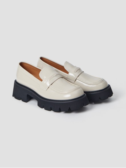Shiny Leather Penny Loafers Shiny Leather Penny Loafers