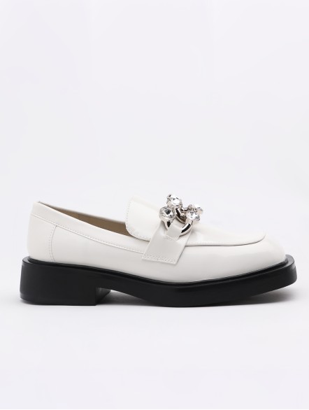 Rhinestone thick heeled single shoes Rhinestone thick heeled single shoes