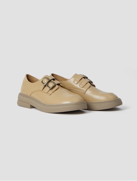 Double-strap Leather Loafers Double-strap Leather Loafers