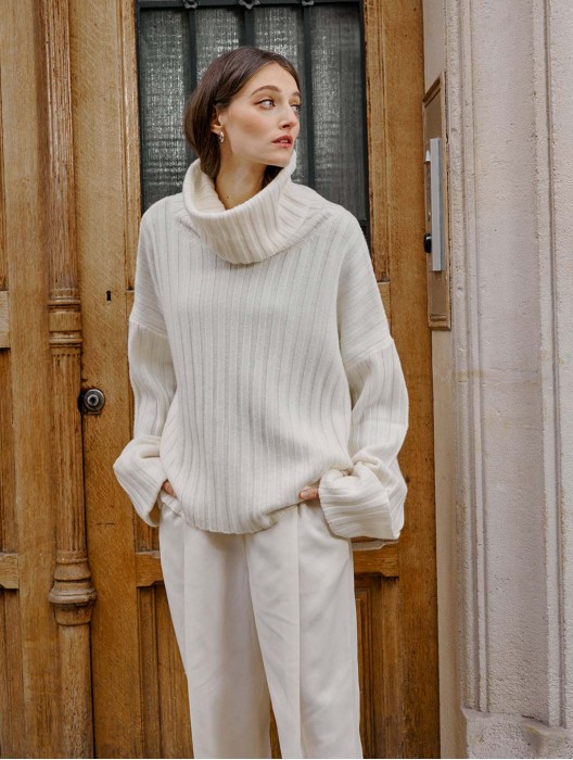 Cozy Cowl Neck Wool Sweater Cozy Cowl Neck Wool Sweater